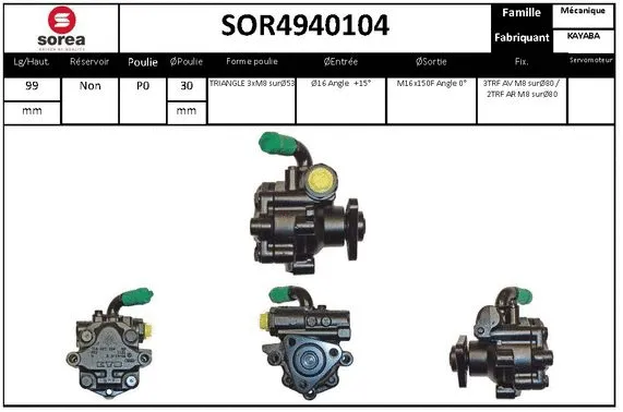Hydraulic Pump, steering (SOR4940104)
