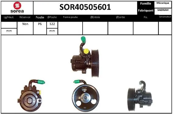 Hydraulic Pump, steering (SOR40505601)