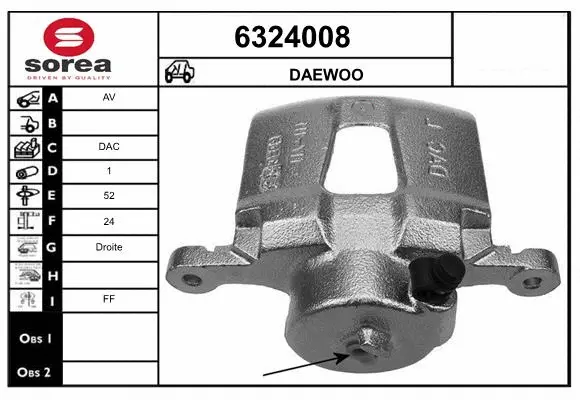 Brake Caliper (6324008)