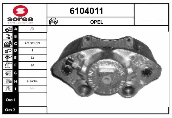 Brake Caliper (6104011)