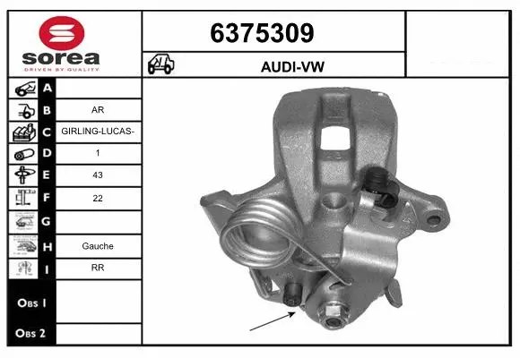 Brake Caliper (6375309)