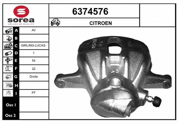 Brake Caliper (6374576)