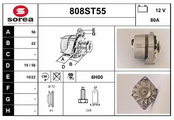 Alternator (808ST55)