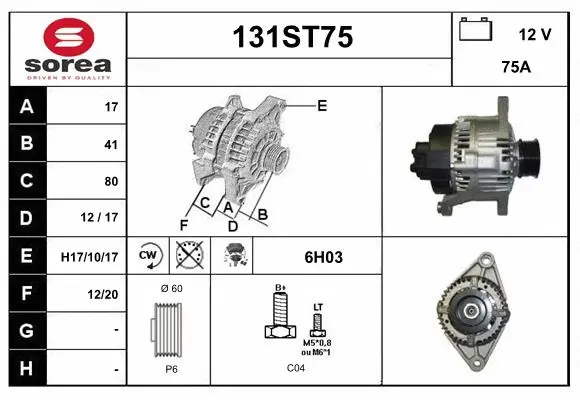 Alternator (131ST75)