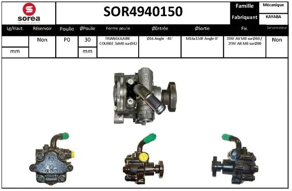 Hydraulic Pump, steering (SOR4940150)