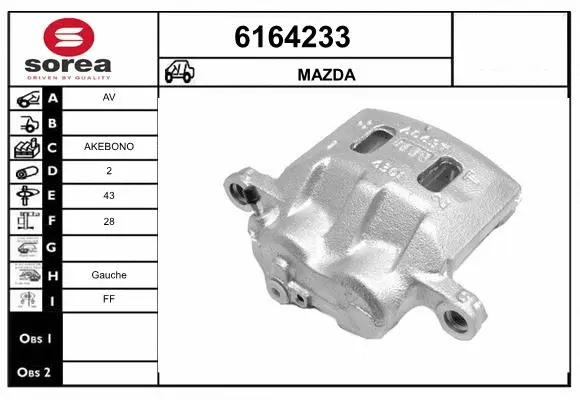 Brake Caliper (6164233)