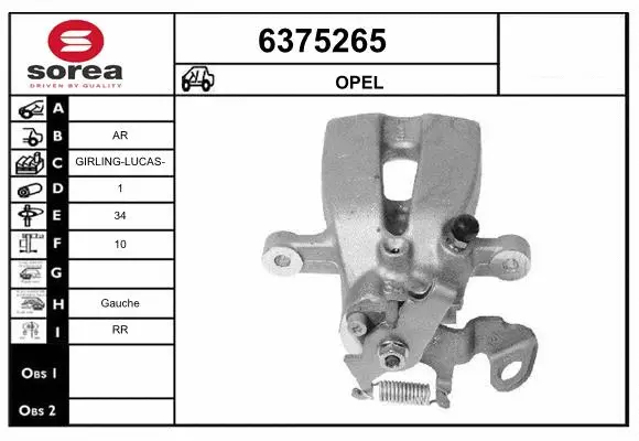 Brake Caliper (6375265)