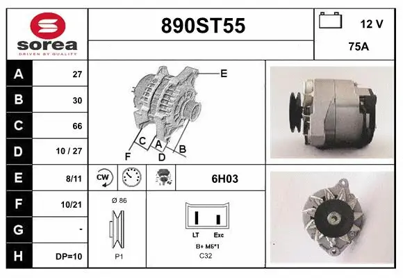 Alternator (890ST55)