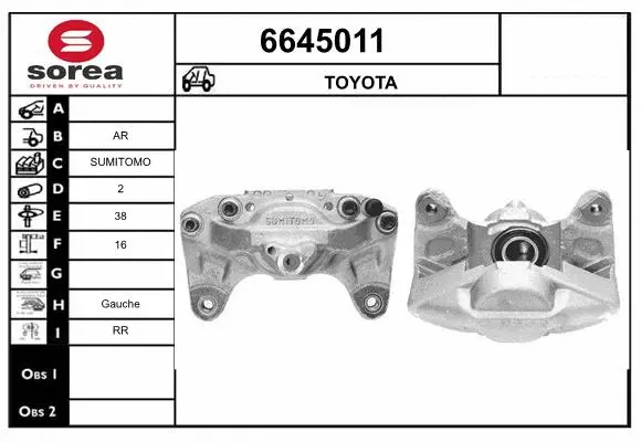 Brake Caliper (6645011)