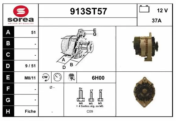 Alternator (913ST57)