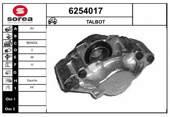 Brake Caliper (6254017)