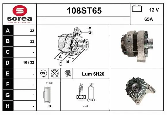 Alternator (108ST65)