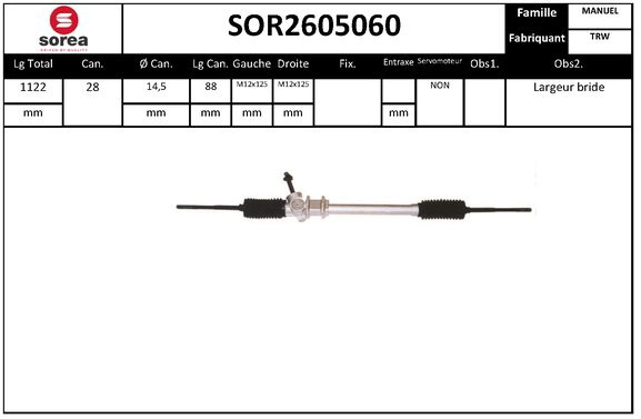 Steering Gear (SOR2605060)