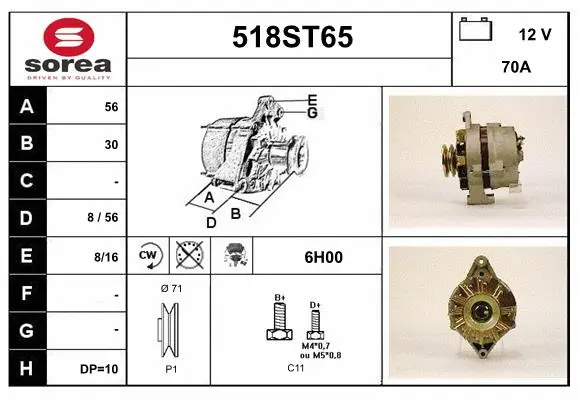 Alternator (518ST65)