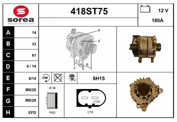 Alternator (418ST75)