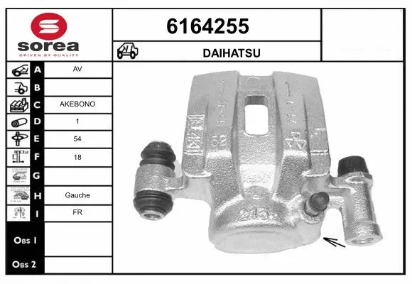 Brake Caliper (6164255)