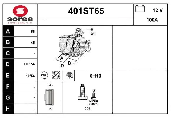Alternator (401ST65)