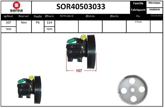 Hydraulic Pump, steering (SOR40503033)