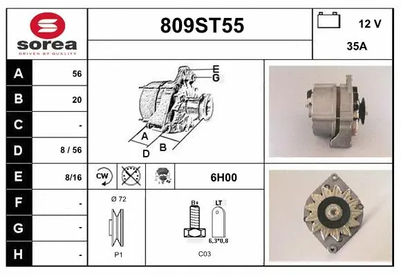 Alternator (809ST55)