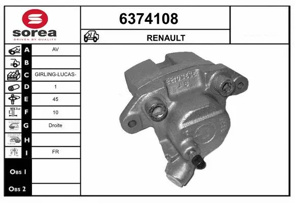 Brake Caliper (6374108)