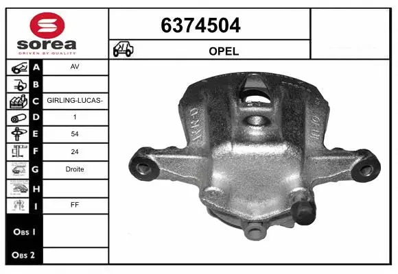 Brake Caliper (6374504)