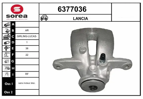 Brake Caliper (6377036)