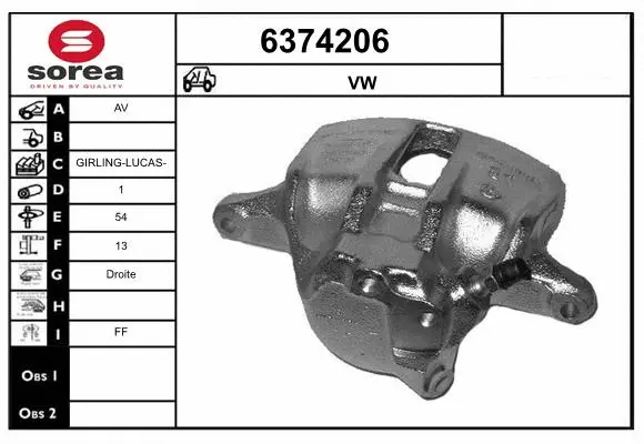 Brake Caliper (6374206)