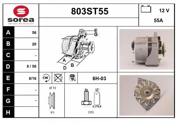 Alternator (803ST55)