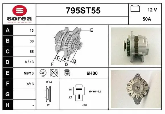 Alternator (795ST55)