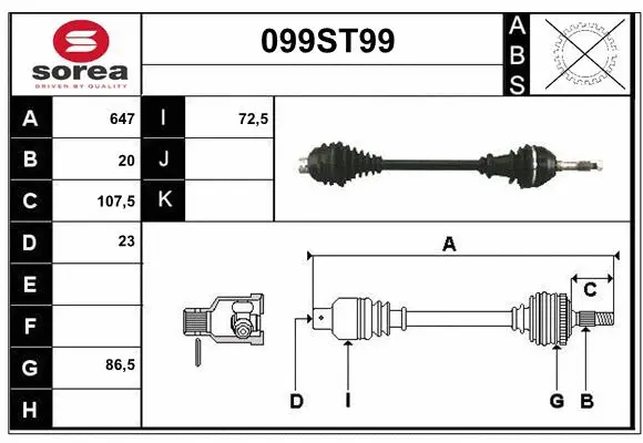 Drive Shaft (099ST99)