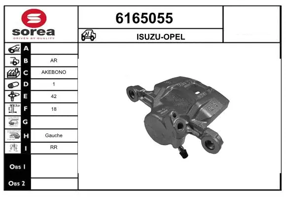 Brake Caliper (6165055)
