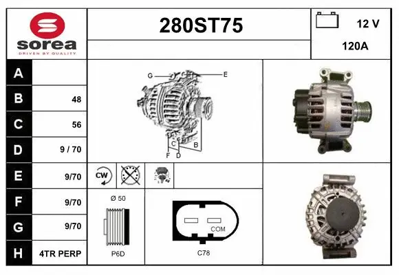 Alternator (280ST75)
