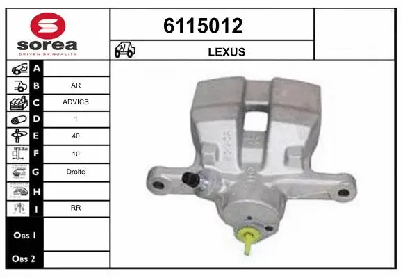 Brake Caliper (6115012)