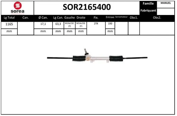 Steering Gear (SOR2165400)