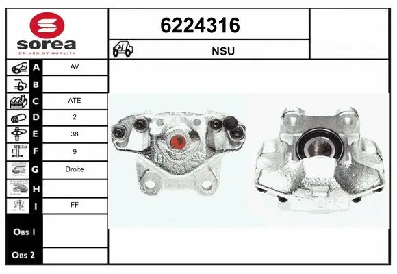 Brake Caliper (6224316)