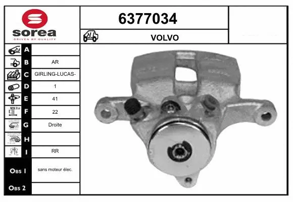Brake Caliper (6377034)
