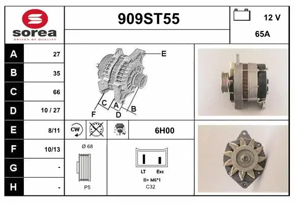 Alternator (909ST55)