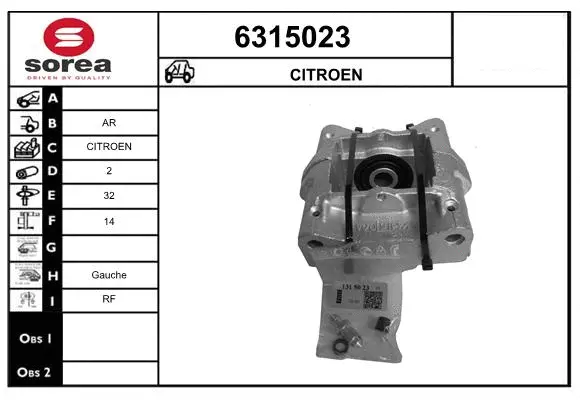 Brake Caliper (6315023)