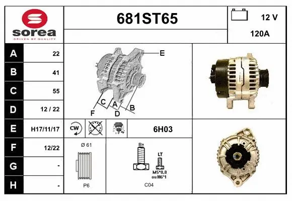 Alternator (681ST65)