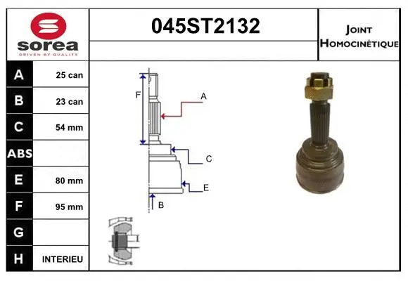 Joint Kit, drive shaft (045ST2132)