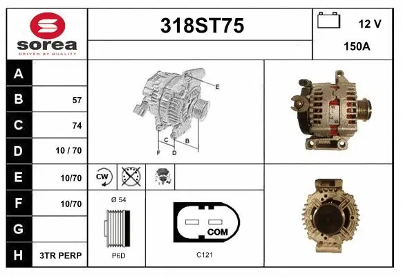 Alternator (318ST75)