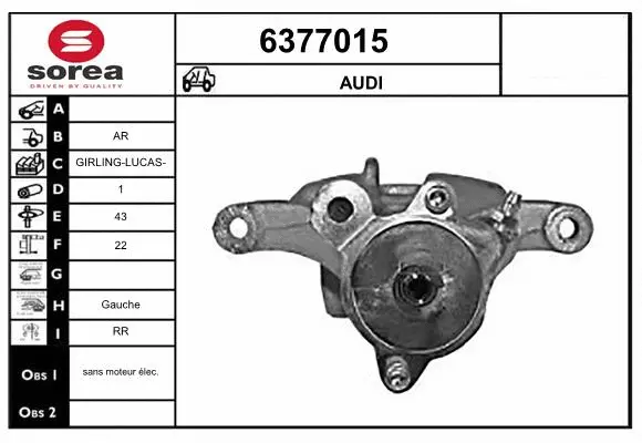 Brake Caliper (6377015)