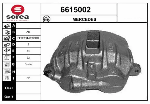 Brake Caliper (6615002)