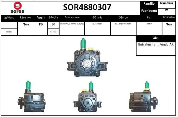 Hydraulic Pump, steering (SOR4880307)