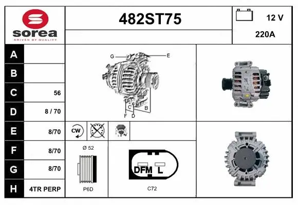 Alternator (482ST75)