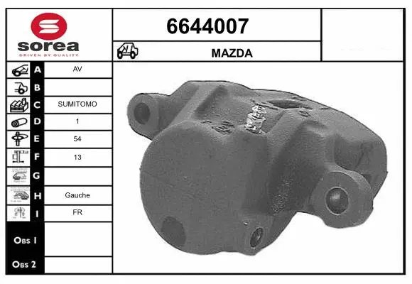 Brake Caliper (6644007)