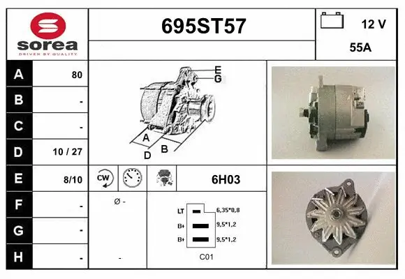 Alternator (695ST57)
