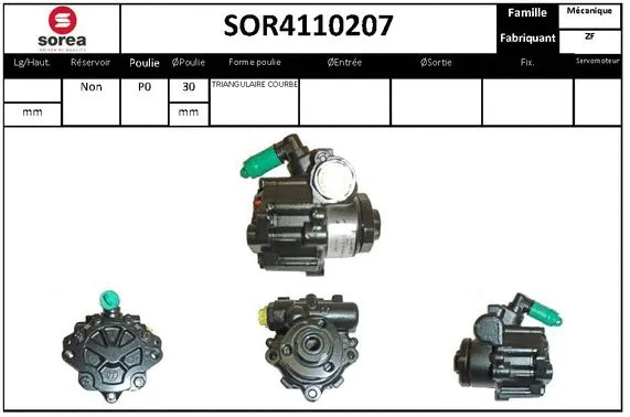 Hydraulic Pump, steering (SOR4110207)