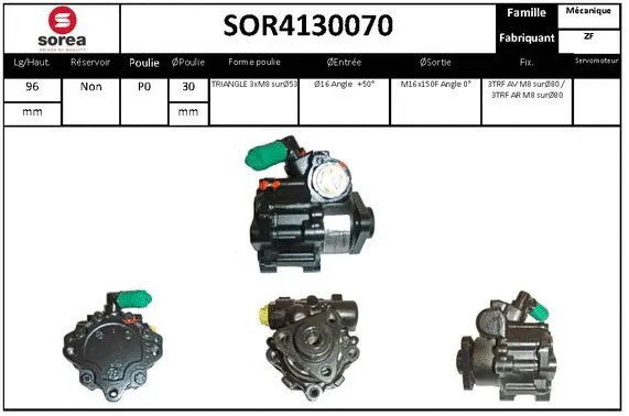Hydraulic Pump, steering (SOR4130070)