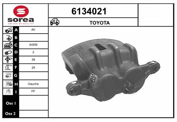 Brake Caliper (6134021)